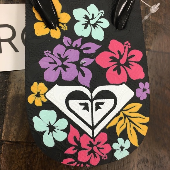 - 💐Beautiful bouquet Roxy flip-flops - Picture 3 of 5